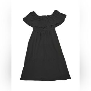 Anthropologie dRA Los Angeles Milkmaid Style Black Midi Dress Size Small